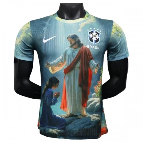 Officiële Voetbalshirt Brazilië x Christ 2025 - Heren Officiële Voetbalshirt Brazilië x Christ 2025 - Heren