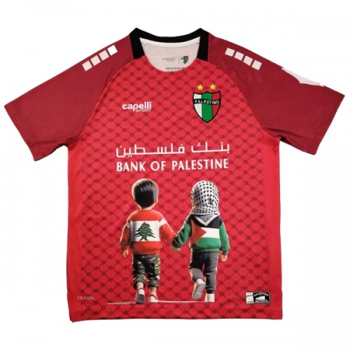 Officiële Voetbalshirt Club Deportivo Palestino 2025 Rode - Heren Officiële Voetbalshirt Club Deportivo Palestino 2025 Rode - Heren