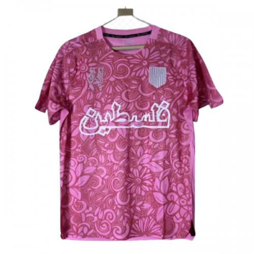 Officiële Voetbalshirt FC Palestina X Farrah Azam 2025-26 Roze - Heren Officiële Voetbalshirt FC Palestina X Farrah Azam 2025-26 Roze - Heren
