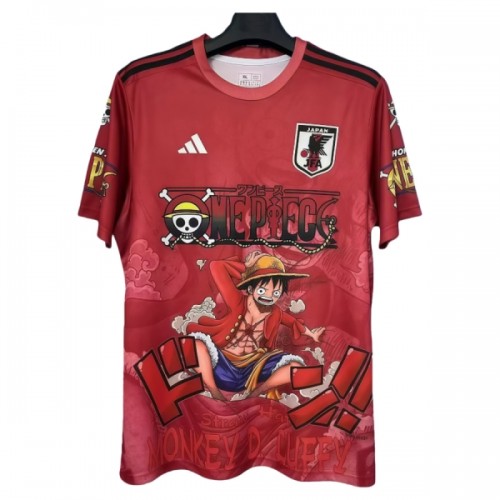 Officiële Voetbalshirt Japan x Luffy 2025 - Heren Officiële Voetbalshirt Japan x Luffy 2025 - Heren