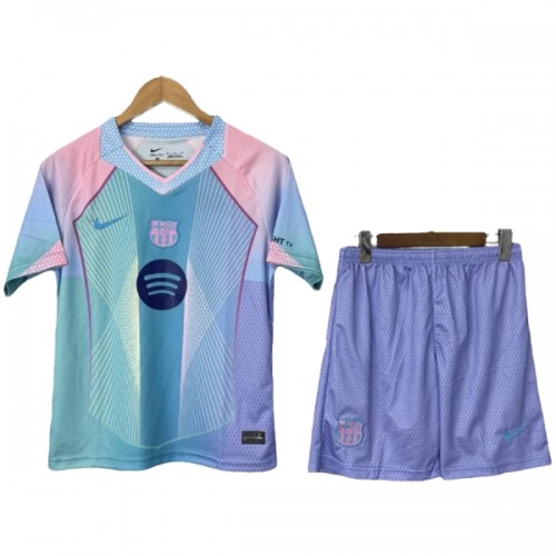 Officiële Voetbalshirt + Korte Broek Barcelona 2025-26 Blauwe - Kids Officiële Voetbalshirt + Korte Broek Barcelona 2025-26 Blauwe - Kids