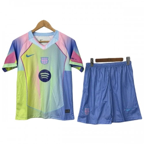 Officiële Voetbalshirt + Korte Broek Barcelona 2025-26 Gele - Kids Officiële Voetbalshirt + Korte Broek Barcelona 2025-26 Gele - Kids