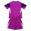 Officiële Voetbalshirt + Korte Broek Doelman Arsenal 2025-26 Purper - Kids