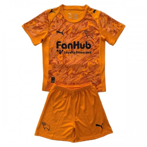 Officiële Voetbalshirt + Korte Broek Doelman Derby County 2025-26 Oranje - Kids Officiële Voetbalshirt + Korte Broek Doelman Derby County 2025-26 Oranje - Kids
