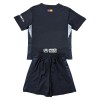 Officiële Voetbalshirt + Korte Broek Doelman FC Barcelona 2025-26 Zwarte - Kids