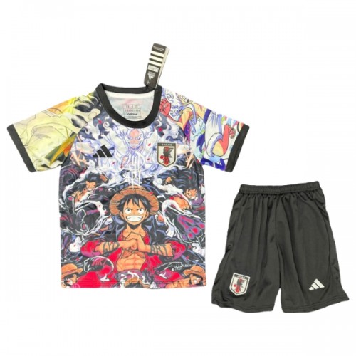 Officiële Voetbalshirt + Korte Broek Japan x Luffy 2025 - Kids Officiële Voetbalshirt + Korte Broek Japan x Luffy 2025 - Kids