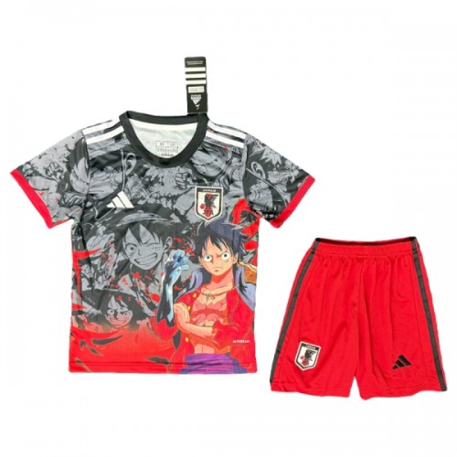 Officiële Voetbalshirt + Korte Broek Japan x OnePiece 2025 - Kids Officiële Voetbalshirt + Korte Broek Japan x OnePiece 2025 - Kids