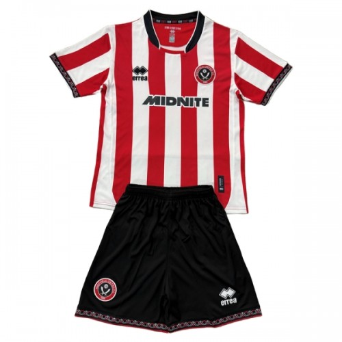Officiële Voetbalshirt + Korte Broek Sheffield United Thuis 2025-26 - Kids Officiële Voetbalshirt + Korte Broek Sheffield United Thuis 2025-26 - Kids