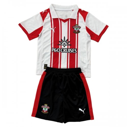 Officiële Voetbalshirt + Korte Broek Southampton Thuis 2025-26 - Kids Officiële Voetbalshirt + Korte Broek Southampton Thuis 2025-26 - Kids