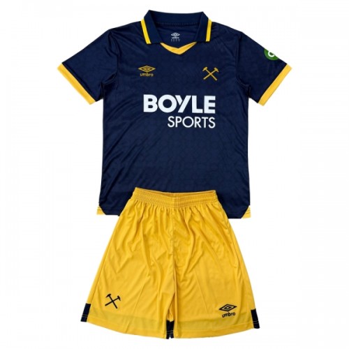 Officiële Voetbalshirt + Korte Broek West Ham United Derde 2025-26 - Kids Officiële Voetbalshirt + Korte Broek West Ham United Derde 2025-26 - Kids