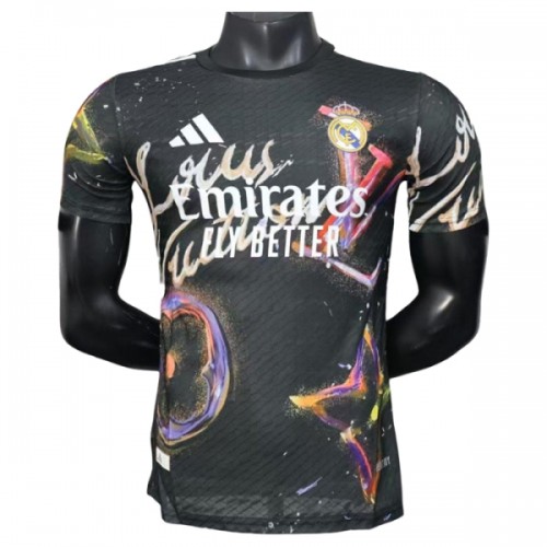 Officiële Voetbalshirt Real Madrid 2025-26 Zwarte - Heren Officiële Voetbalshirt Real Madrid 2025-26 Zwarte - Heren