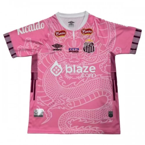 Officiële Voetbalshirt Santos FC Dragon 2025-26 Roze - Heren Officiële Voetbalshirt Santos FC Dragon 2025-26 Roze - Heren