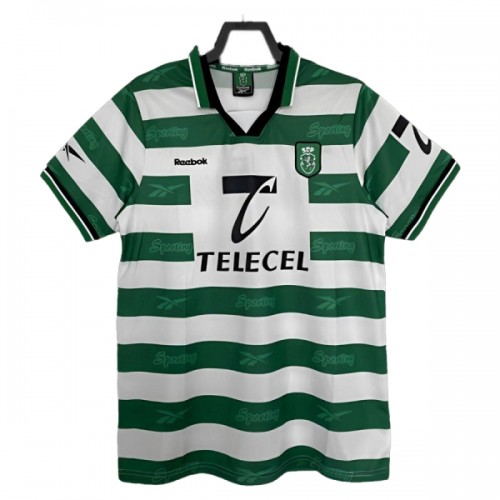 Officiële Voetbalshirt Sporting CP 1999-2000 Thuis - Heren Officiële Voetbalshirt Sporting CP 1999-2000 Thuis - Heren