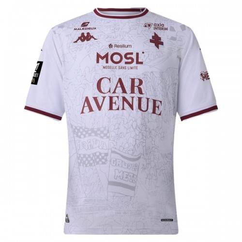 Officiële Voetbalshirt FC Metz Uit 2025-26 - Heren Officiële Voetbalshirt FC Metz Uit 2025-26 - Heren