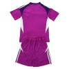 Officiële Voetbalshirt + Korte Broek Doelman Leeds United 2025-26 Purper - Kids