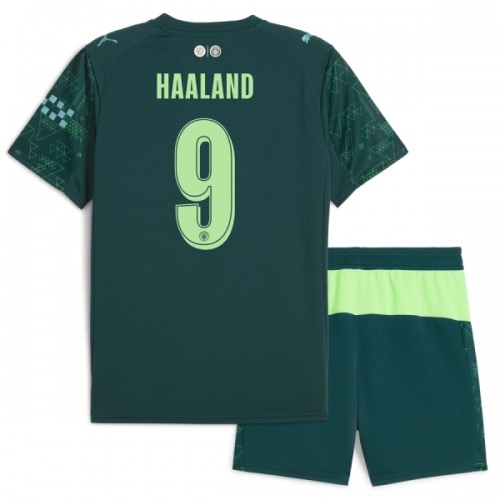 Officiële Voetbalshirt + Korte Broek Manchester City Haaland 9 Vierde EA Sport 2025-26 - Kids Officiële Voetbalshirt + Korte Broek Manchester City Haaland 9 Vierde EA Sport 2025-26 - Kids