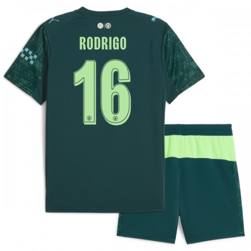 Officiële Voetbalshirt + Korte Broek Manchester City Rodrigo 16 Vierde EA Sport 2025-26 - Kids Officiële Voetbalshirt + Korte Broek Manchester City Rodrigo 16 Vierde EA Sport 2025-26 - Kids
