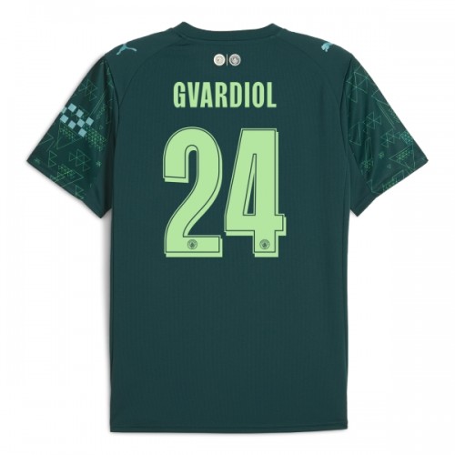 Officiële Voetbalshirt Manchester City Gvardiol 24 Vierde EA Sport 2025-26 - Heren Officiële Voetbalshirt Manchester City Gvardiol 24 Vierde EA Sport 2025-26 - Heren