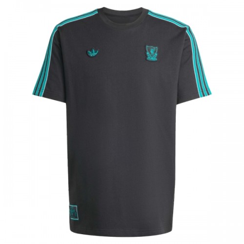 Officiële Voetbalshirt Liverpool Terrace Icons 2025-26 Zwarte - Heren Officiële Voetbalshirt Liverpool Terrace Icons 2025-26 Zwarte - Heren