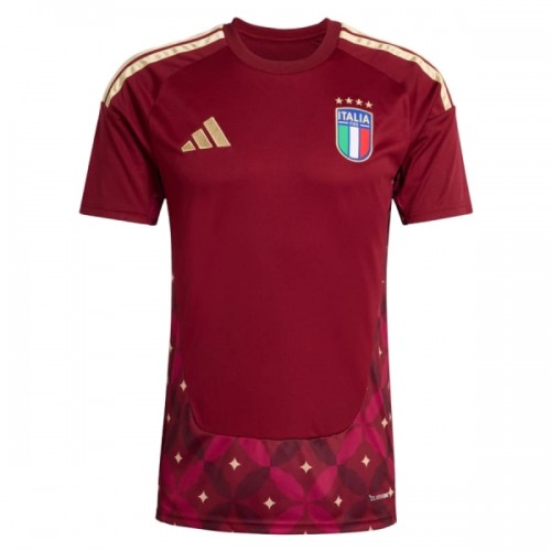 Officiële Voetbalshirt Doelman Italië Thuis WK 2026 Rode - Heren Officiële Voetbalshirt Doelman Italië Thuis WK 2026 Rode - Heren