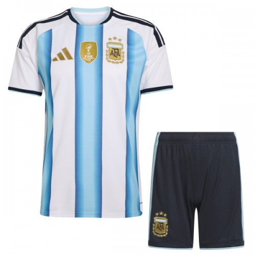 Officiële Voetbalshirt + Korte Broek Argentinië Thuis WK 2026 - Kids Officiële Voetbalshirt + Korte Broek Argentinië Thuis WK 2026 - Kids