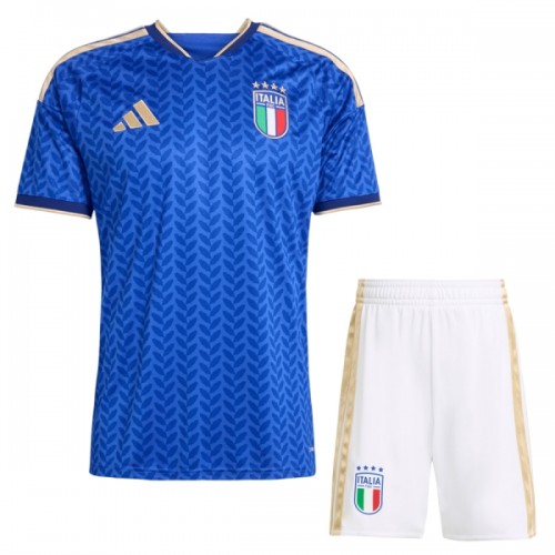 Officiële Voetbalshirt + Korte Broek Italië Thuis WK 2026 - Kids Officiële Voetbalshirt + Korte Broek Italië Thuis WK 2026 - Kids
