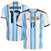 Officiële Voetbalshirt Argentinië Garnacho 17 Thuis WK 2026 - Heren