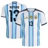 Officiële Voetbalshirt Argentinië Romero 13 Thuis WK 2026 - Heren