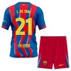 Officiële Voetbalshirt + Korte Broek FC Barcelona Frenkie de Jong 21 Vierde 2025-26 - Kids