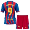 Officiële Voetbalshirt + Korte Broek FC Barcelona Lewandowski 9 Vierde 2025-26 - Kids