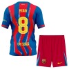 Officiële Voetbalshirt + Korte Broek FC Barcelona Pedri 8 Vierde 2025-26 - Kids