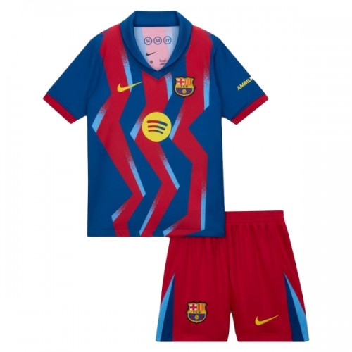 Officiële Voetbalshirt + Korte Broek FC Barcelona Vierde 2025-26 - Kids Officiële Voetbalshirt + Korte Broek FC Barcelona Vierde 2025-26 - Kids