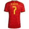 Officiële Voetbalshirt België De Bruyne 7 Thuis WK 2026 - Heren