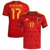 Officiële Voetbalshirt België De Ketelaere 17 Thuis WK 2026 - Heren Officiële Voetbalshirt België De Ketelaere 17 Thuis WK 2026 - Heren