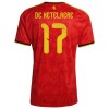 Officiële Voetbalshirt België De Ketelaere 17 Thuis WK 2026 - Heren