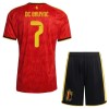 Officiële Voetbalshirt + Korte Broek België De Bruyne 7 Thuis WK 2026 - Kids