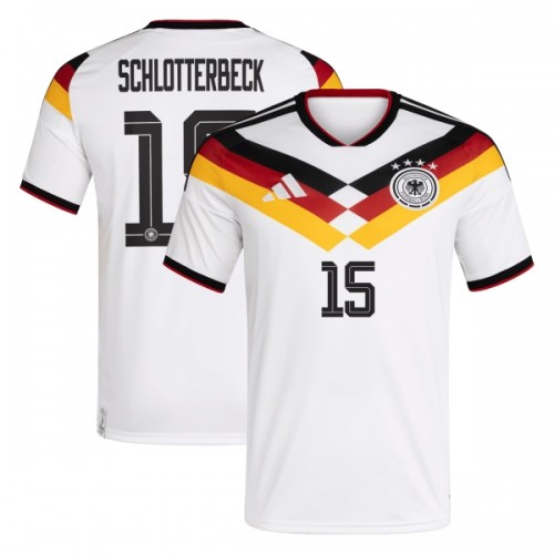 Officiële Voetbalshirt Duitsland N. Schlotterbeck 15 Thuis WK 2026 - Heren Officiële Voetbalshirt Duitsland N. Schlotterbeck 15 Thuis WK 2026 - Heren