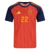Officiële Voetbalshirt Spanje Cucurella 22 Thuis WK 2026 - Heren