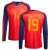 Officiële Voetbalshirt Spanje Lamine Yamal 19 Thuis WK 2026 Lange Mouw - Heren