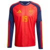 Officiële Voetbalshirt Spanje Lamine Yamal 19 Thuis WK 2026 Lange Mouw - Heren