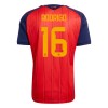 Officiële Voetbalshirt Spanje Rodrigo 16 Thuis WK 2026 - Heren