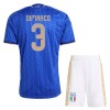 Officiële Voetbalshirt + Korte Broek Italië Dimarco 3 Thuis WK 2026 - Kids