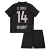 Officiële Voetbalshirt + Korte Broek Paris Saint-Germain D. Doue 14 Vierde Jordan 2025-26 - Kids Officiële Voetbalshirt + Korte Broek Paris Saint-Germain D. Doue 14 Vierde Jordan 2025-26 - Kids