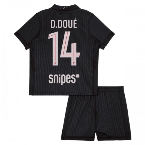 Officiële Voetbalshirt + Korte Broek Paris Saint-Germain D. Doue 14 Vierde Jordan 2025-26 - Kids Officiële Voetbalshirt + Korte Broek Paris Saint-Germain D. Doue 14 Vierde Jordan 2025-26 - Kids
