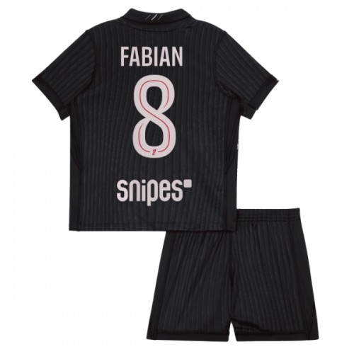 Officiële Voetbalshirt + Korte Broek Paris Saint-Germain Fabian 8 Vierde Jordan 2025-26 - Kids Officiële Voetbalshirt + Korte Broek Paris Saint-Germain Fabian 8 Vierde Jordan 2025-26 - Kids