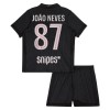 Officiële Voetbalshirt + Korte Broek Paris Saint-Germain Joao Neves 87 Vierde Jordan 2025-26 - Kids Officiële Voetbalshirt + Korte Broek Paris Saint-Germain Joao Neves 87 Vierde Jordan 2025-26 - Kids