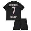 Officiële Voetbalshirt + Korte Broek Paris Saint-Germain Kvaratskhelia 7 Vierde Jordan 2025-26 - Kids