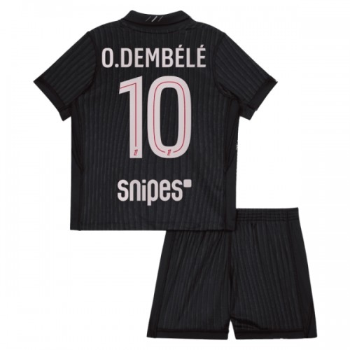Officiële Voetbalshirt + Korte Broek Paris Saint-Germain O. Dembele 10 Vierde Jordan 2025-26 - Kids Officiële Voetbalshirt + Korte Broek Paris Saint-Germain O. Dembele 10 Vierde Jordan 2025-26 - Kids