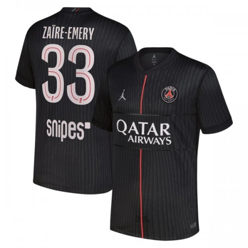 Officiële Voetbalshirt Paris Saint-Germain Zaire-Emery 33 Vierde Jordan 2025-26 - Heren Officiële Voetbalshirt Paris Saint-Germain Zaire-Emery 33 Vierde Jordan 2025-26 - Heren