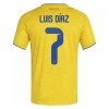 Officiële Voetbalshirt Colombia Luis Diaz 7 Thuis WK 2026 - Heren